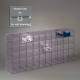 Poltex PROTEYE50-W Protective Eyewear Holder, Small, 50 Position, Wall Mount (Glasses are Not Included)