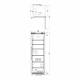 Accucold PTHC155GCSS Blanket Warmer with Stainless Steel Exterior, 6 Chrome Shelves, Right Handle Door, 12.17 Cubic Feet - Technical Drawing