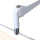 Phillips Safety PTO-008 Ceiling Mounted Overhead Lead Acrylic Barrier with Torso Cutout and Light- Joint Detail (Angle)
