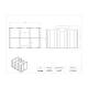Poltex PTRCAD6 Petri Dish Caddy, 6 Pocket - Dimensions