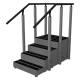 Pivotal Health Solutions PTST-002-AHR-A Straight Aluminum Rehabilitation Staircase