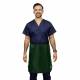 Quickship Radiation Lightweight Lead LapGuard Half Lead Apron - Nylon Green