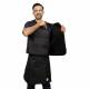 Phillips Safety Quickship Radiation Lead Free Vest and Skirt Full Overlap Apron - Nylon Black