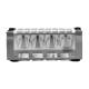 MTC Bio R0215 Reversible Magnetic Bead Separation Rack - Full View with PCR Tubes (PCR Tubes are Sold Separately)