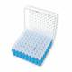 MTC Bio R2281 Cryogenic Storage Box with Clear Hinged Lid, 81-Place (TEST TUBES NOT INCLUDED)