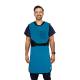 Phillips Safety RA-FFA-BACK Flexiback Frontal Apron with Back Support, Lead Free - PVC EasyClean Fabric, Cyan with Black Trim (Other Items Shown are Not Included)