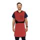 Phillips Safety RA-FFA-BACK Flexiback Frontal Apron with Back Support, Lead Free - Ripstop Fabric, Red with Black Trim (Other Items Shown are Not Included)