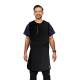 Phillips Safety RA-J1P Jacket One-Piece Wrap Around Apron - Ripstop Fabric Black with Black Trim