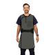 Phillips Safety RA-J1P Jacket One-Piece Wrap Around Apron - Nylon Fabric Charcoal with Black Trim