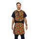 Phillips Safety RA-J1P Jacket One-Piece Wrap Around Apron - Nylon Fabric Dot Blocks with Black Trim