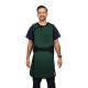 Phillips Safety RA-J1P Jacket One-Piece Wrap Around Apron - Polytron Fabric Green with Black Trim
