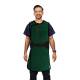 Phillips Safety RA-J1P Jacket One-Piece Wrap Around Apron - Ripstop Fabric Hunter Green with Black Trim