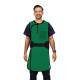 Phillips Safety RA-J1P Jacket One-Piece Wrap Around Apron - Nylon Fabric Kelly Green with Black Trim