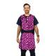Phillips Safety RA-J1P Jacket One-Piece Wrap Around Apron - Nylon Fabric Leopard Pink with Black Trim