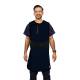 Phillips Safety RA-J1P Jacket One-Piece Wrap Around Apron - Nylon Fabric Navy Blue with Black Trim