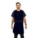 Phillips Safety RA-J1P Jacket One-Piece Wrap Around Apron - Polytron Fabric Navy Blue with Black Trim