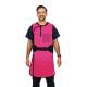 Phillips Safety RA-J1P Jacket One-Piece Wrap Around Apron - Polytron Fabric Pink with Black Trim