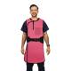 Phillips Safety RA-J1P Jacket One-Piece Wrap Around Apron - PVC EasyClean Fabric Pink with Black Trim