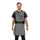 Phillips Safety RA-J1P Jacket One-Piece Wrap Around Apron - Nylon Fabric Silver with Black Trim