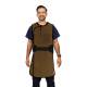 Phillips Safety RA-J1P Jacket One-Piece Wrap Around Apron - Ripstop Fabric Tan with Black Trim