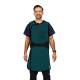 Phillips Safety RA-J1P Jacket One-Piece Wrap Around Apron - Nylon Fabric Teal with Black Trim