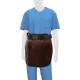 Phillips Safety RA-MP Maternity Panel Half Apron - Nylon Fabric Dark Brown with Black Trim