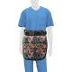 Phillips Safety RA-MP Maternity Panel Half Apron - Nylon Fabric Hawaiian Flowers with Black Trim