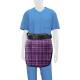 Phillips Safety RA-MP Maternity Panel Half Apron - Nylon Fabric Purple Plaid with Black Trim