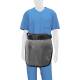 Phillips Safety RA-MP Maternity Panel Half Apron - Nylon Fabric Silver with Black Trim