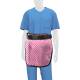 Phillips Safety RA-MP Maternity Panel Half Apron - Nylon Fabric White Dots on Pink with Black Trim