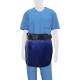Phillips Safety RA-MP Maternity Panel Half Apron - Polytron Fabric Medium Blue with Black Trim