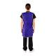 Phillips Safety RA-PRJ1P Maternity Reverse Wrap Jacket One-Piece Apron, Lead Free - Purple Nylon Fabric with Silver Trim Back View (Due to Variations in Lighting, Actual Colors May Differ)