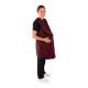Phillips Safety RA-PRJ1P Maternity Reverse Wrap Jacket One-Piece Apron, Lead Free - Nylon Fabric Burgundy with Black Trim