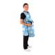 Phillips Safety RA-PRJ1P Maternity Reverse Wrap Jacket One-Piece Apron, Lead Free - Nylon Fabric Dental with Black Trim