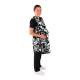 Phillips Safety RA-PRJ1P Maternity Reverse Wrap Jacket One-Piece Apron, Lead Free - Nylon Fabric Digital Camo Gray/Black with Black Trim