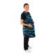 Phillips Safety RA-PRJ1P Maternity Reverse Wrap Jacket One-Piece Apron, Lead Free - Nylon Fabric Fish Bones with Black Trim