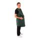 Phillips Safety RA-PRJ1P Maternity Reverse Wrap Jacket One-Piece Apron, Lead Free - Nylon Fabric Hunter Green with Black Trim