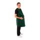 Phillips Safety RA-PRJ1P Maternity Reverse Wrap Jacket One-Piece Apron, Lead Free - Ripstop Fabric Hunter Green with Black Trim
