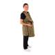 Phillips Safety RA-PRJ1P Maternity Reverse Wrap Jacket One-Piece Apron, Lead Free - PVC EasyClean Fabric Leopard with Black Trim