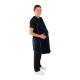 Phillips Safety RA-PRJ1P Maternity Reverse Wrap Jacket One-Piece Apron, Lead Free - Nylon Fabric Navy Blue with Black Trim