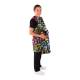 Phillips Safety RA-PRJ1P Maternity Reverse Wrap Jacket One-Piece Apron, Lead Free - Nylon Fabric Ocean with Black Trim