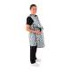 Phillips Safety RA-PRJ1P Maternity Reverse Wrap Jacket One-Piece Apron, Lead Free - Nylon Fabric Penguins with Black Trim