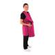 Phillips Safety RA-PRJ1P Maternity Reverse Wrap Jacket One-Piece Apron, Lead Free - Nylon Fabric Pink with Black Trim