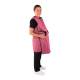 Phillips Safety RA-PRJ1P Maternity Reverse Wrap Jacket One-Piece Apron, Lead Free - PVC EasyClean Fabric Pink with Black Trim