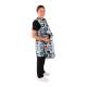 Phillips Safety RA-PRJ1P Maternity Reverse Wrap Jacket One-Piece Apron, Lead Free - PVC EasyClean Fabric Pirates with Black Trim