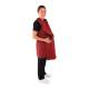 Phillips Safety RA-PRJ1P Maternity Reverse Wrap Jacket One-Piece Apron, Lead Free - Nylon Fabric Red with Black Trim