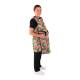 Phillips Safety RA-PRJ1P Maternity Reverse Wrap Jacket One-Piece Apron, Lead Free - Nylon Fabric Tropical Avocado with Black Trim