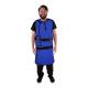 Phillips Safety RA-VSA-CO-BACK Vest and Skirt Core Overlap Apron with Back Support, Lead Free - Polytron Fabric Royal Blue with Black Trim