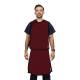 Phillips Safety RA-VSA Vest and Skirt Full Overlap Apron - Nylon Fabric Burgundy with Black Trim