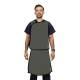 Phillips Safety RA-VSA Vest and Skirt Full Overlap Apron - Nylon Fabric Charcoal with Black Trim